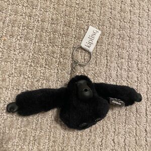 Kipling Plush Black Gorilla Keychain